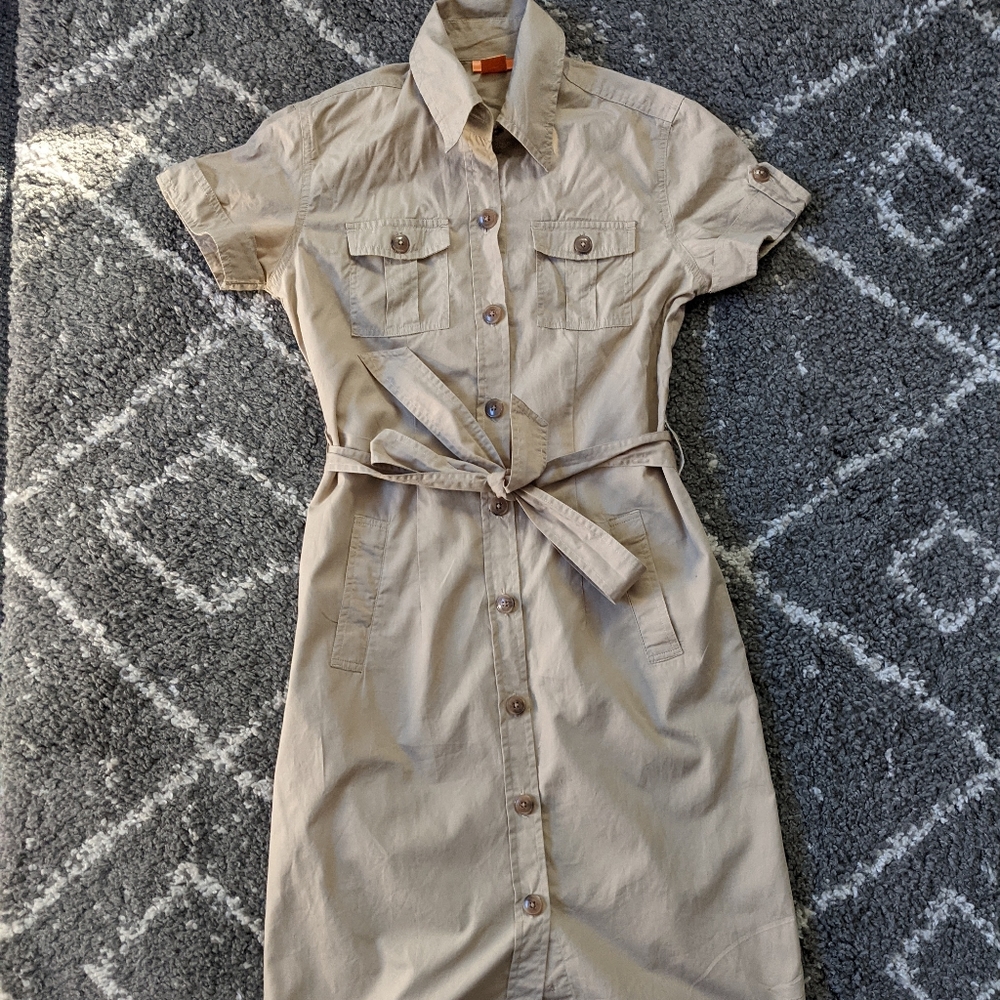 🔥3/$30🔥Joe Fresh belted shirt dress sz:S